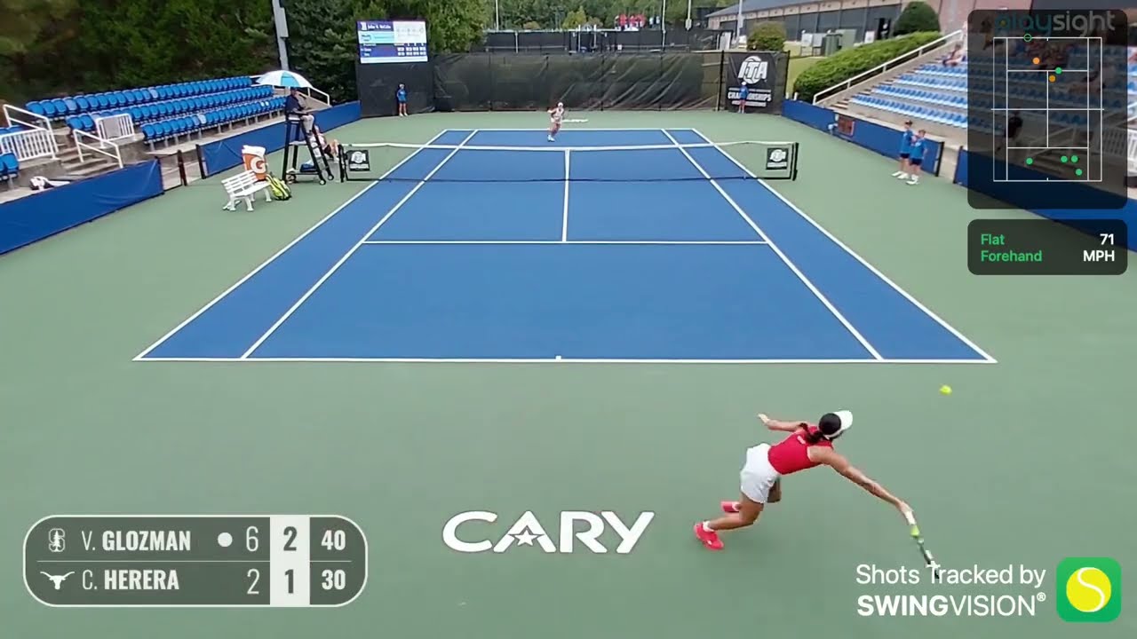 SwingVision Import - Valerie Glozman (Stanford) vs. Carmen Herea (Texas) - ITA All-American Final