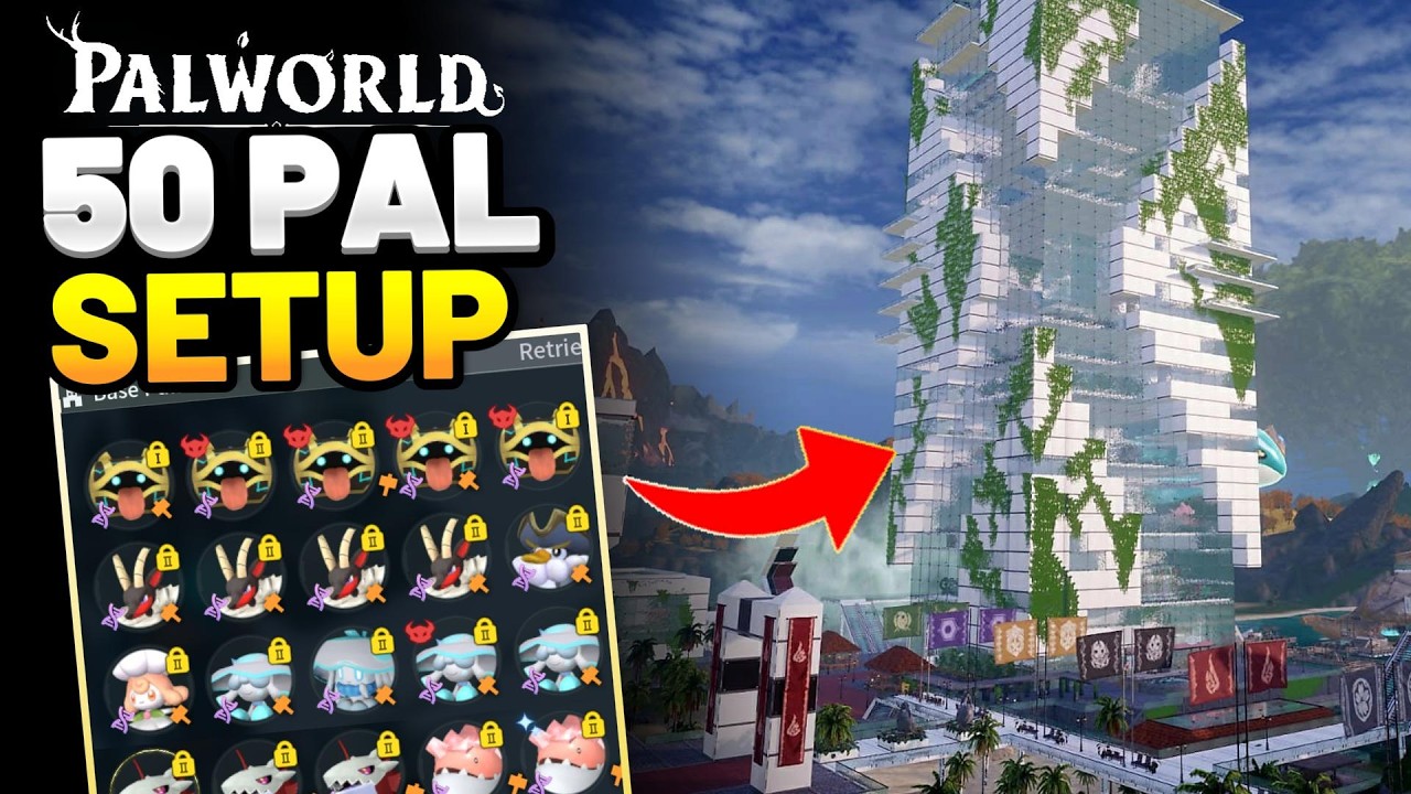 This 50 Pal Setup Does EVERYTHING | Palworld 1.0 Guide
