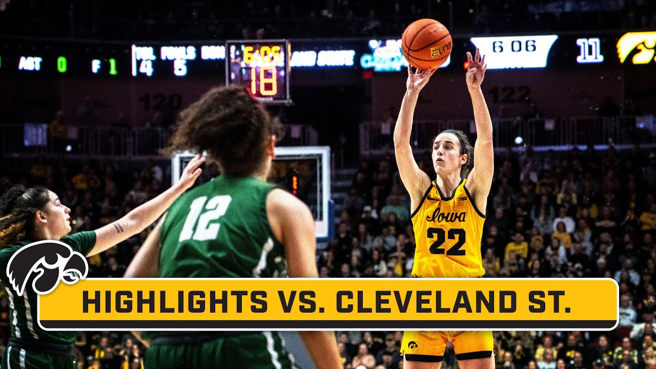 Cleveland St. at Iowa | Highlights | Big Ten Women's Basketball | Dec. 16, 2023