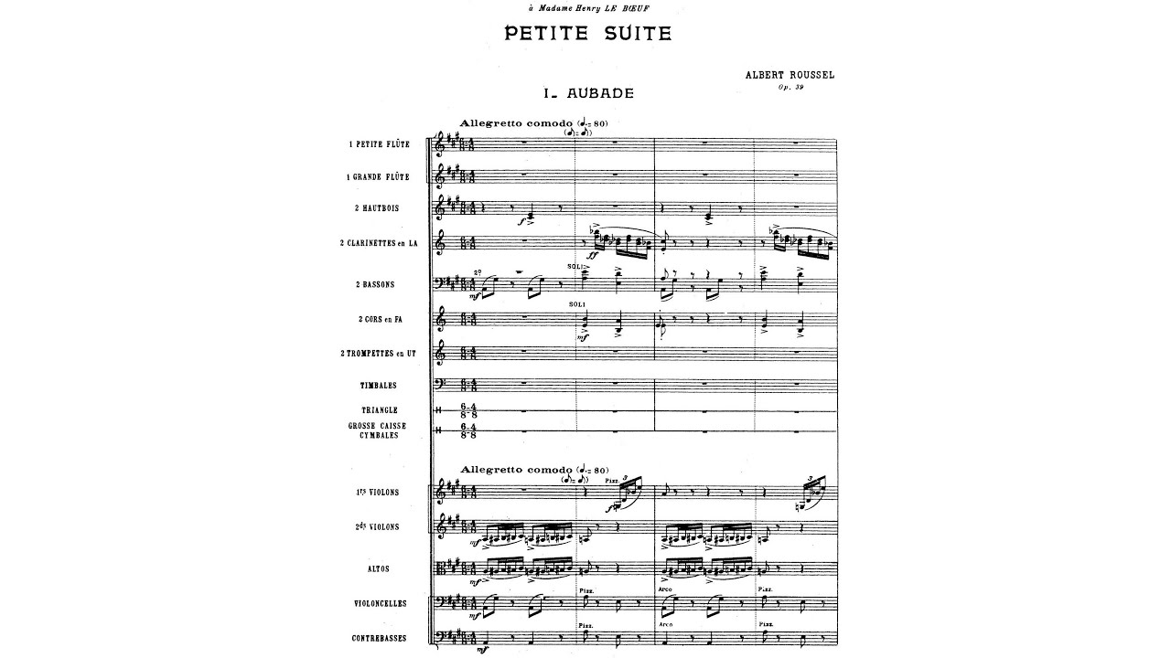 Albert Roussel - Petite Suite, Op. 39