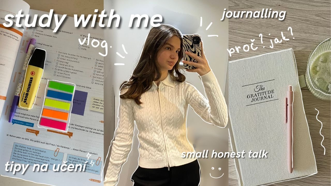 STUDY WITH ME - tipy na učen&iacute;, journalling, jak si d&aacute;t život dohromady ✨| back to school