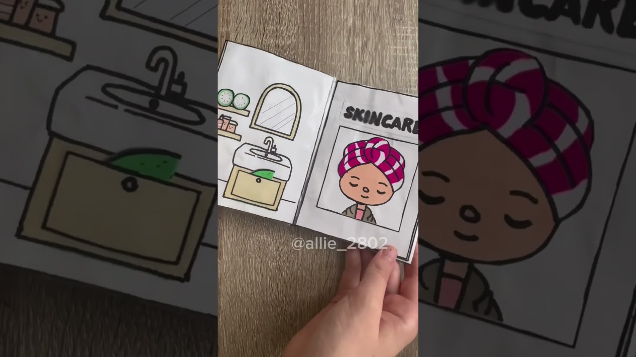 Toca Boca game book ✏️ Paper DIY #gamebook