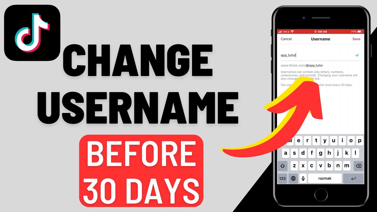 How to Change TikTok Username Before 30 Days