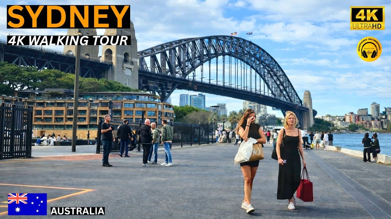 Sydney 4K Walking Tour | CBD City Walk | 60FPS