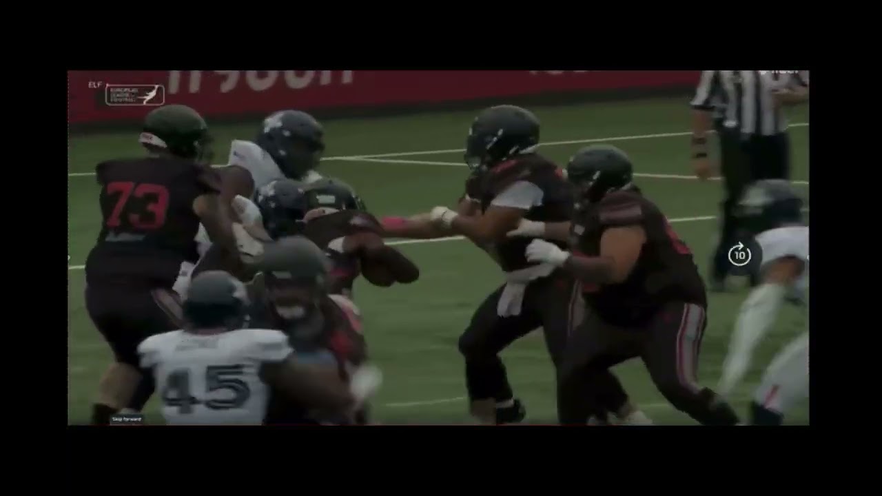 Highlights season 2k25 Paris Musketeers #europeanleagueoffootball #parismusketeers #linebacker #33 