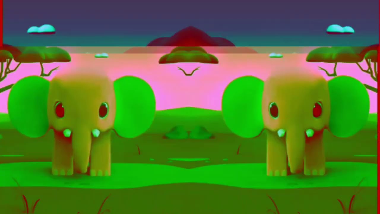 One Elephant Sparta Pitch Effects 👁️ | Blinking Eyes Loop Remix (Dark & Warped)