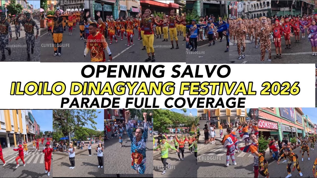 Opening Salvo Parade Dinagyang Festival 2026 #dinagyang2026
