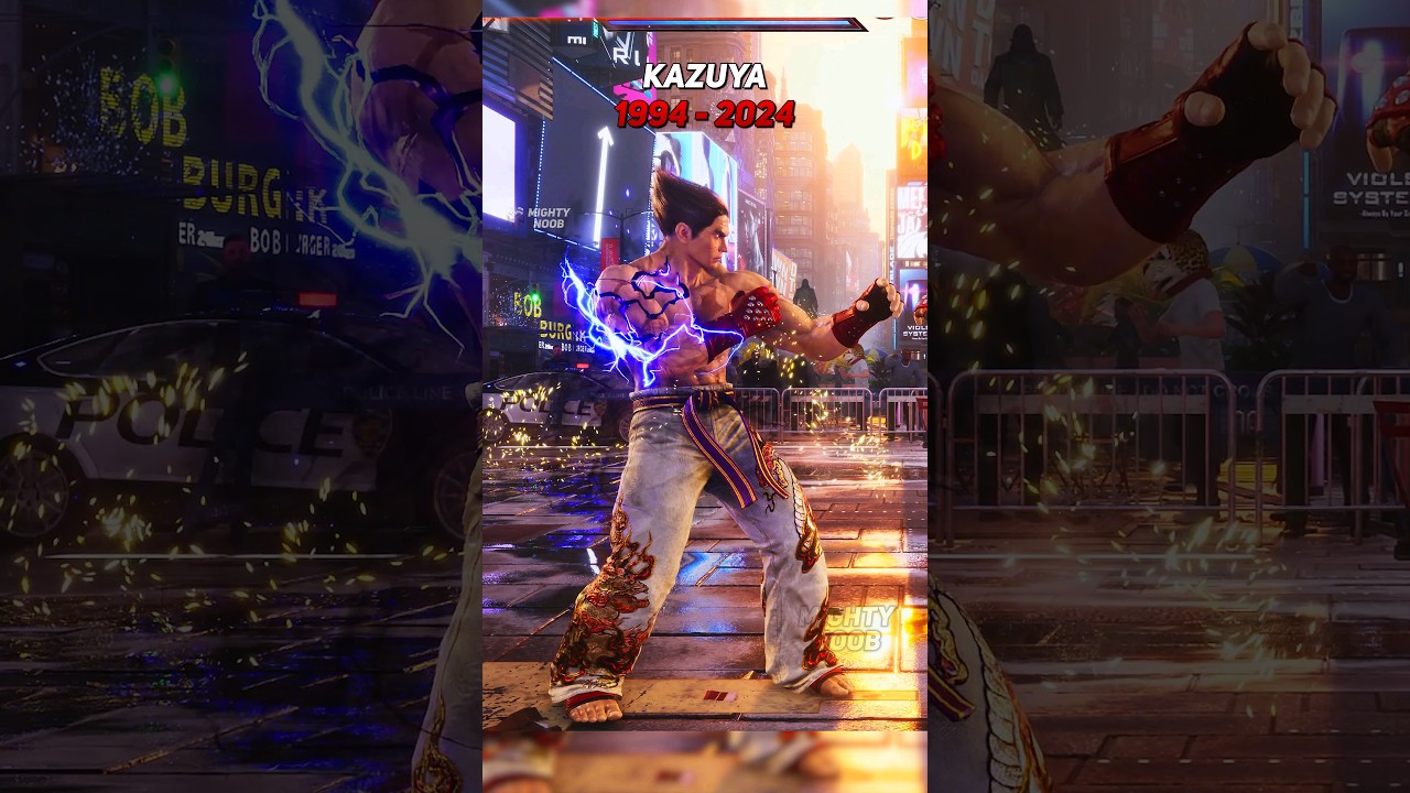 Kazuya Mishima Evolution Tekken 1 1994 - Tekken 8 2024