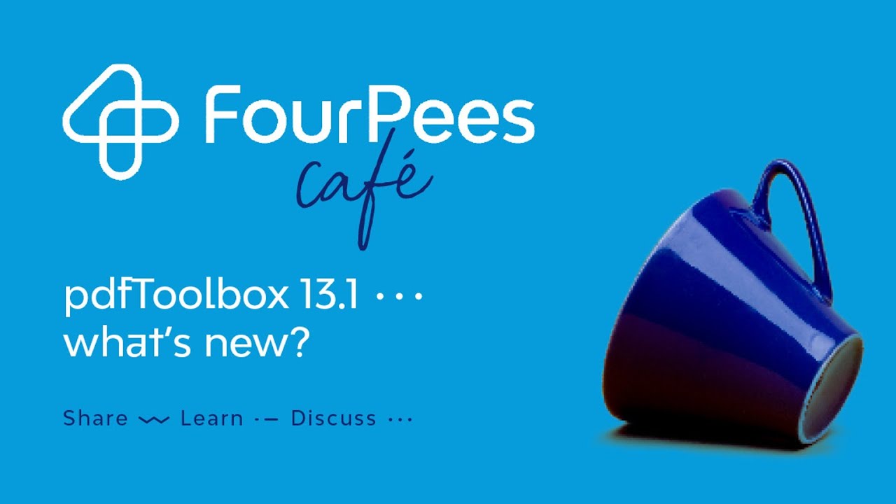 Four Pees Café – pdfToolbox 13.1, what’s new?