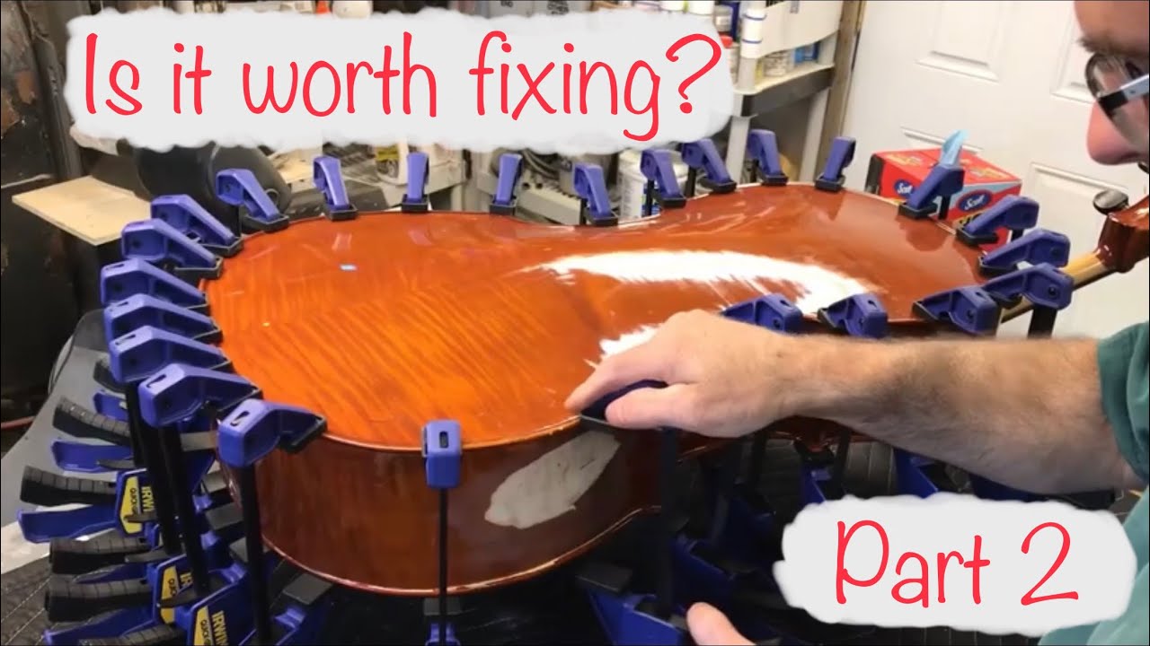 Repairing  a broken cello (part 2)
