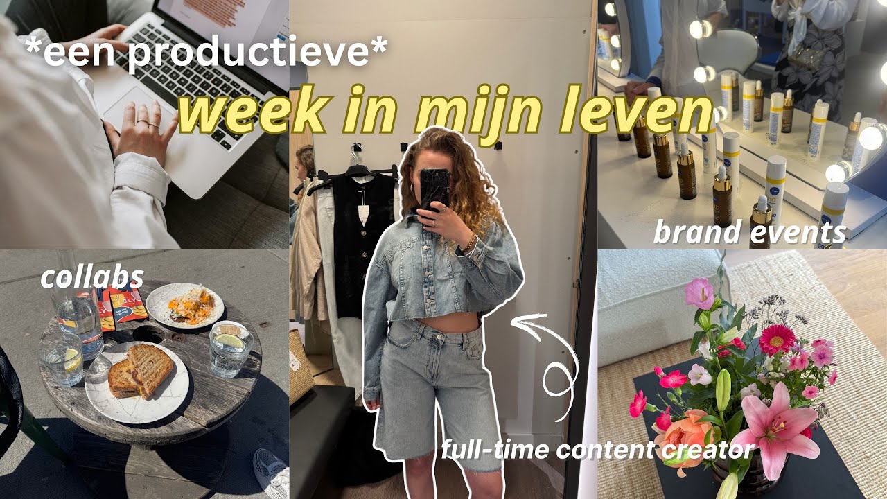 Een *PRODUCTIEVE* week in mijn leven – als fulltime content creator 🎥 | Weekvlog