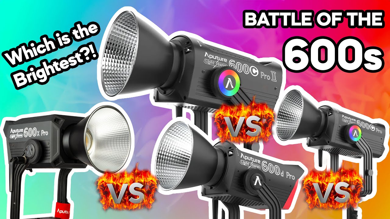 Which is the brightest Aputure 600? 600C Pro II vs Original 600C Pro vs 600X Pro vs 600D Pro