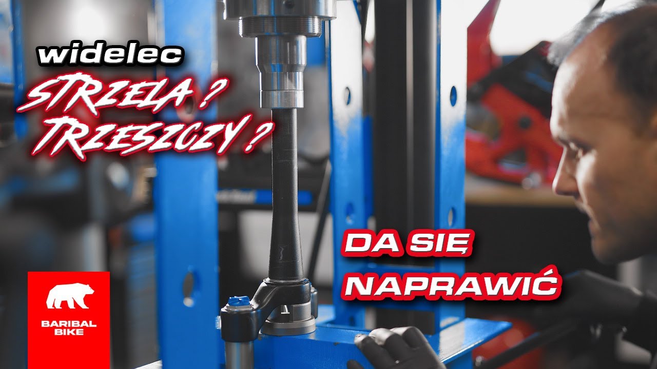 Trzeszcząca sterówka i strzelające golenie w amortyzatorze.