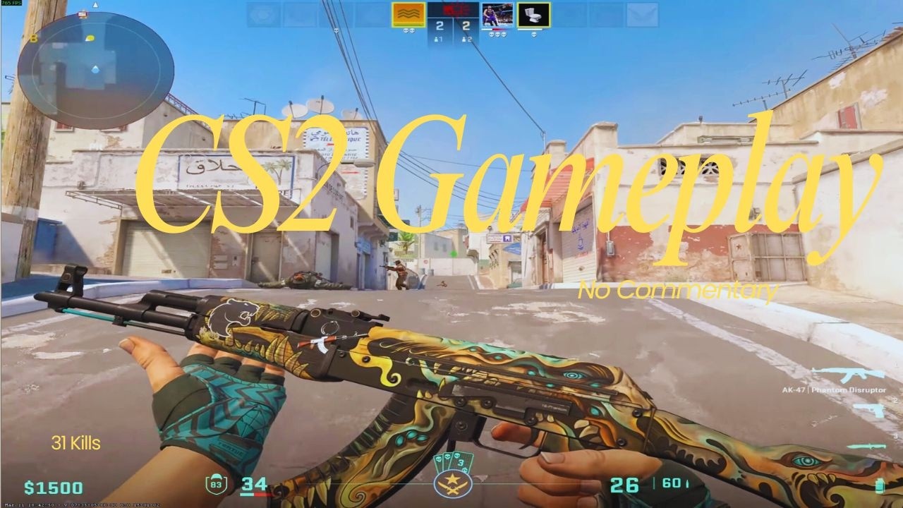 31 KILLS ON DUST 2 - CS2 Full Comp Gameplay - No Commentary