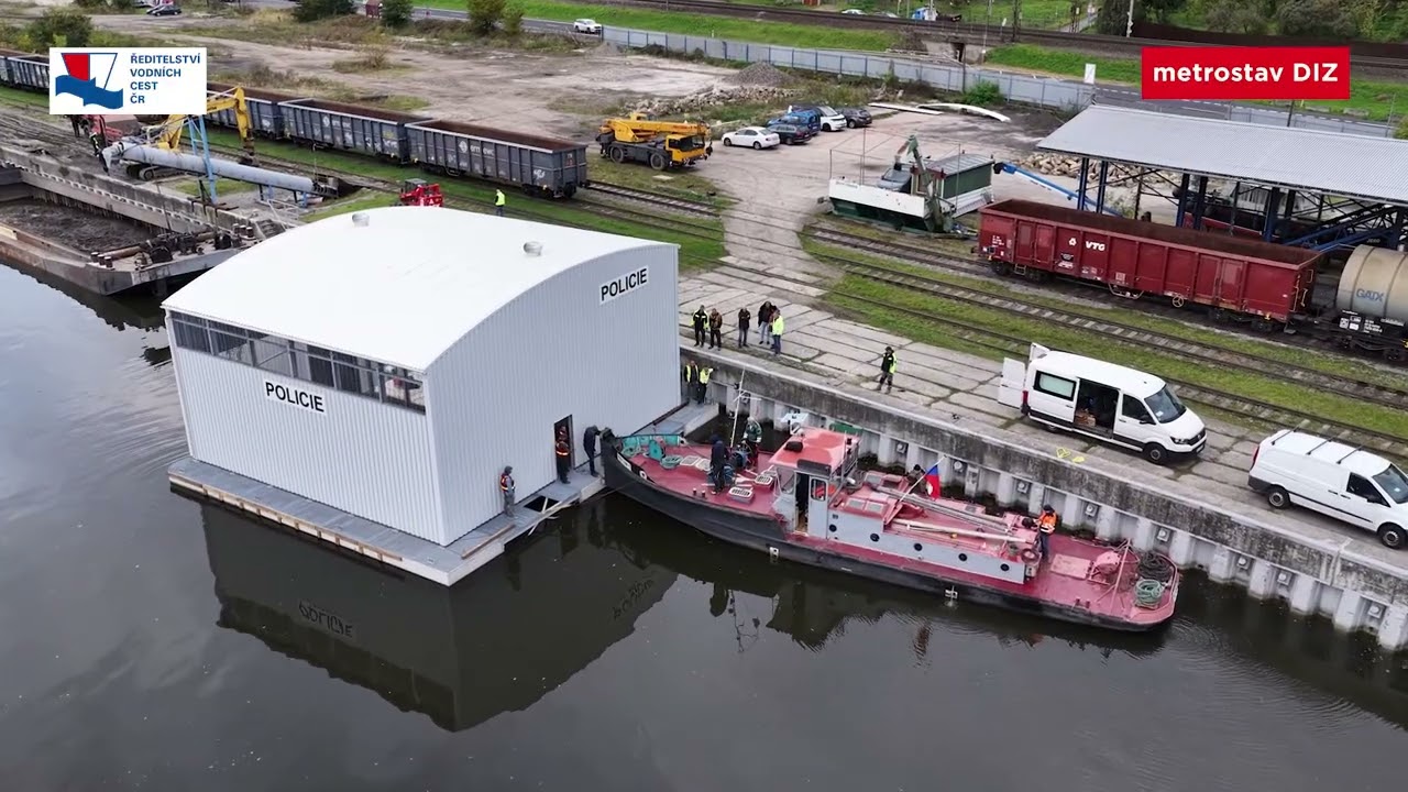 Přesun garáží pro služební plavidla Policie ČR, Ústí nad Labem-Brná