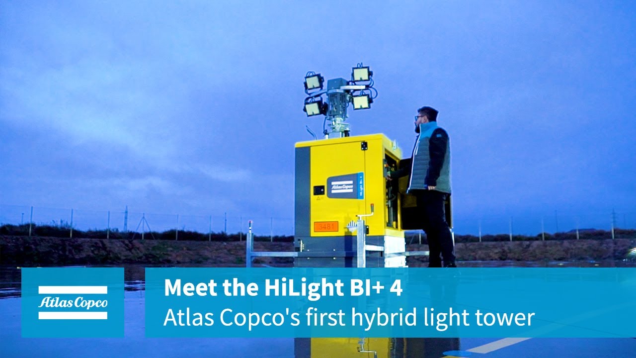 Meet the HiLight BI+ 4, Atlas Copco's first hybrid light tower | Autonomy meets efficiency
