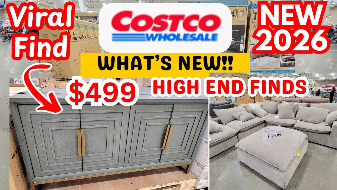 NEW COSTCO FURNITURE FINDS | SHOP WITH ME | STORE TOUR