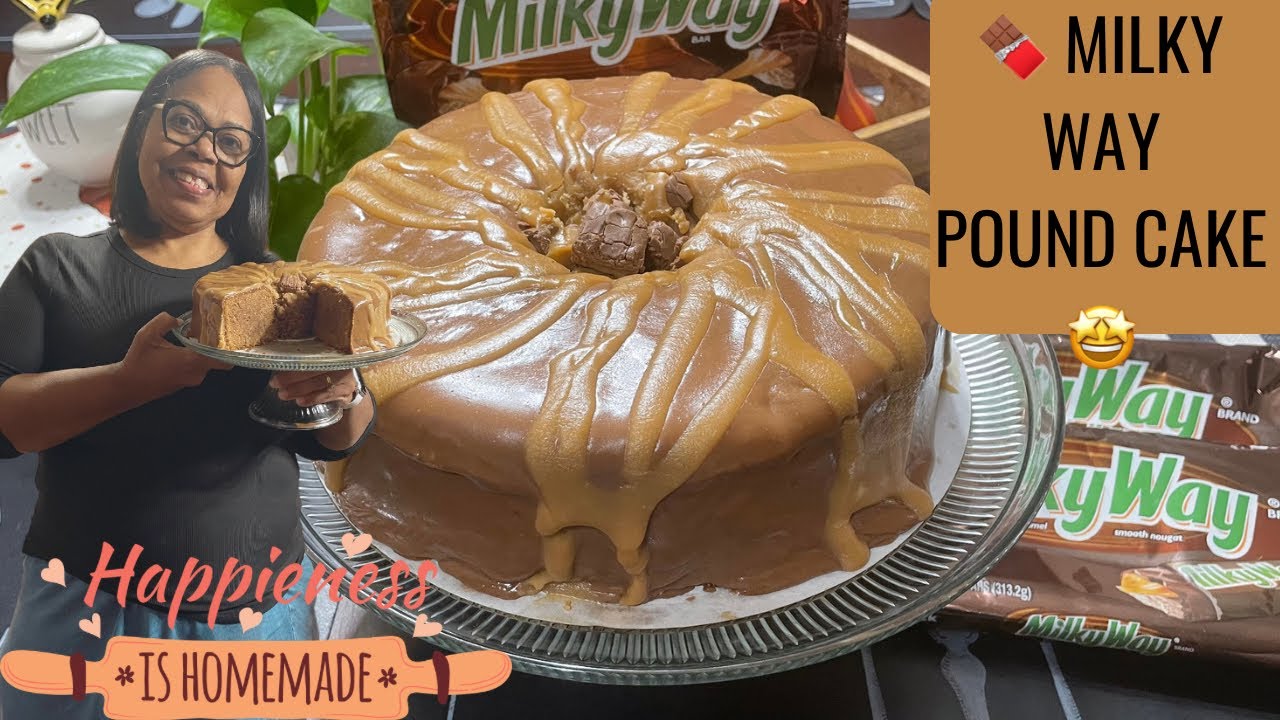 CHOCOLATE 🍫 MILKY WAY POUND CAKE#amazing #homemade #cooking #diy #homemadecooking #baking