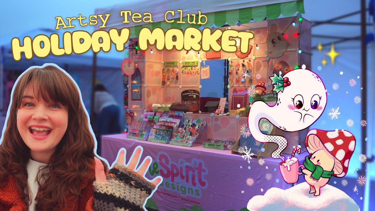 Видеоблог с рождественской ярмарки: Продажи на Artsy Tea Club (Мое ПОСЛЕДНЕЕ мероприятие 2025 года)