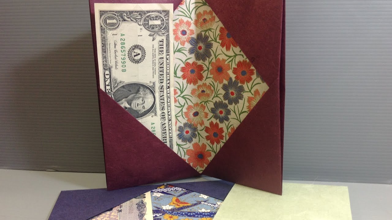 Easy Origami Wallet Fits Most Currencies