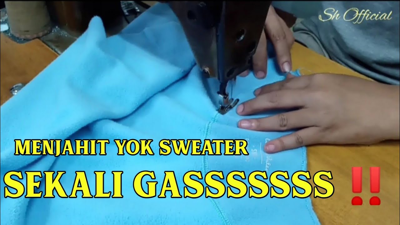 Menjahit yok sweater bahan plece || sekali GASSSS ‼️