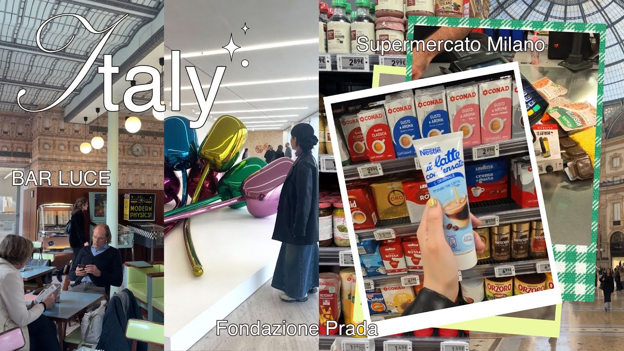 イタリアのスーパーに行くのが夢だったの🍝