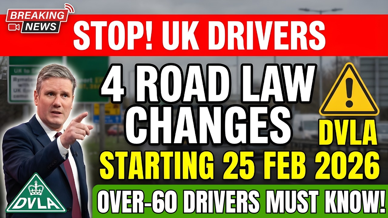 🚨 UK Drivers ALERT: 4 New Road law Changes Starting 25th February 2026 &ndash; Over-60 Driver Must Know!