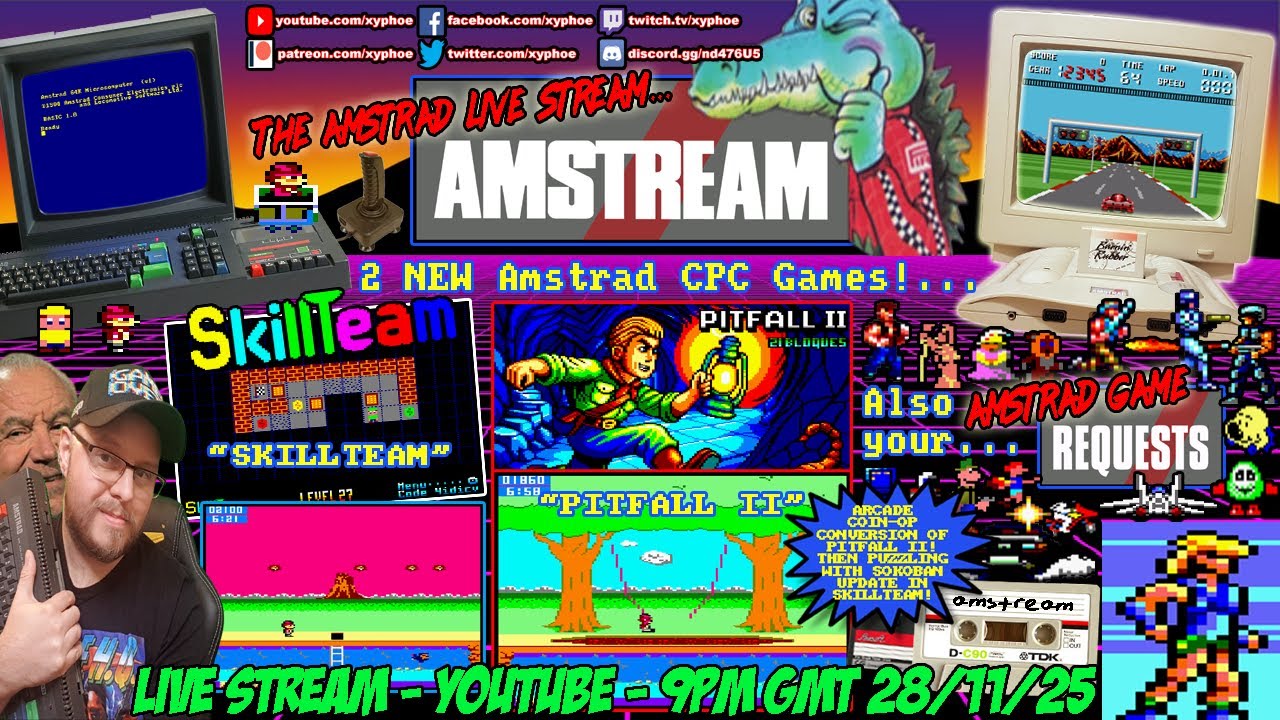 [AMSTRAD CPC] ⚡️ AMSTREAM 🕹️ 2 New Amstrad Games! 