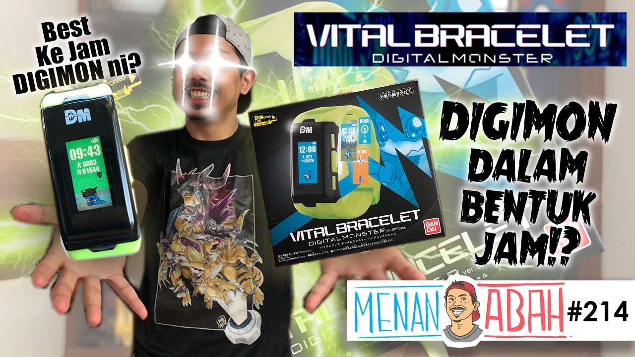 DIGIMON Dalam Jam? Best Sangat Ke VITAL BRACELET DIGIMON NI? - Unboxing & Review! [MenanAbah Ep.214]
