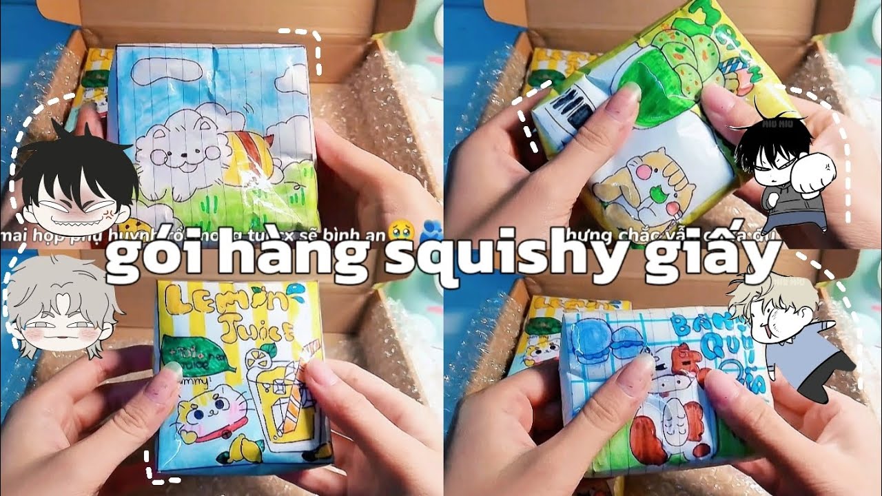 📦Gói hàng squishy giấy tự làm xinh hay ko thì xem ms biết‼️#goihang#packingorders#squishygiay#viral 