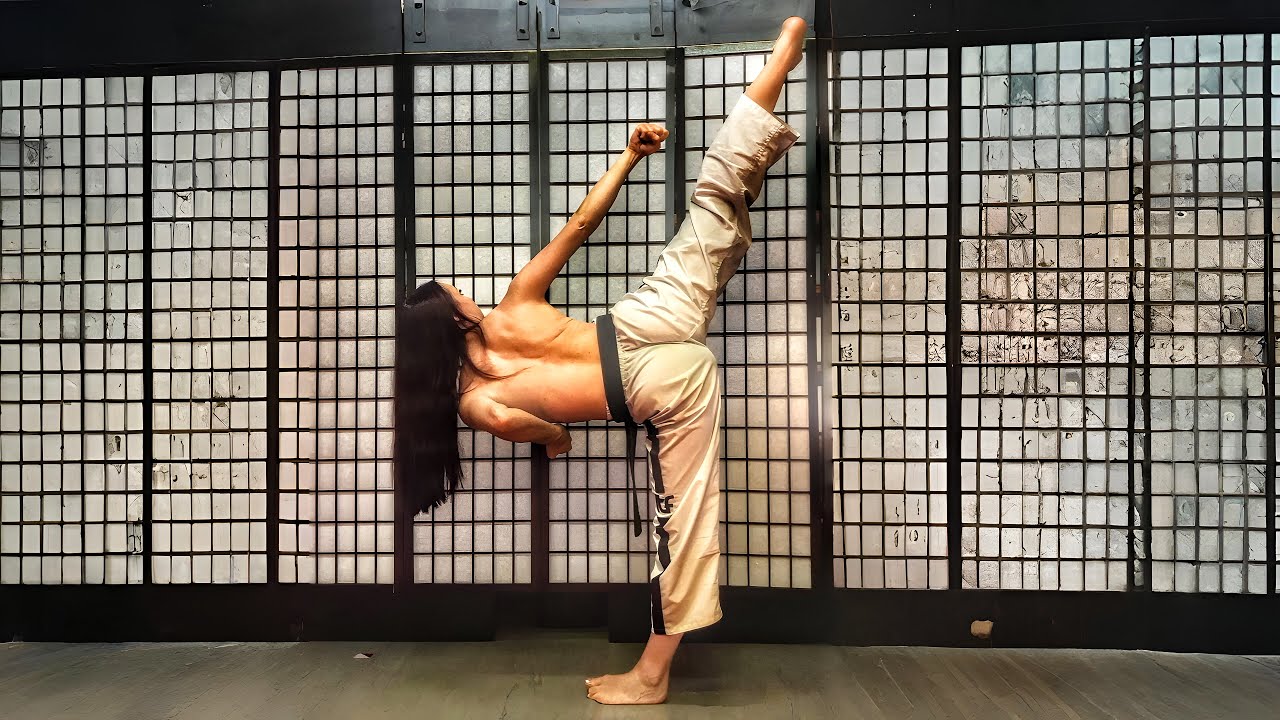 Elite TKD Girl Performance Training ⚡ | Speed Kicks, Flexibility & Punching