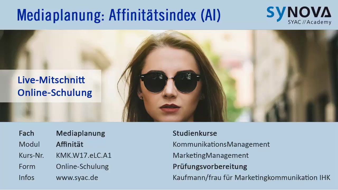 Mediaplanung &raquo; Affinit&auml;tsindex und Affinit&auml;t | SYAC.DE