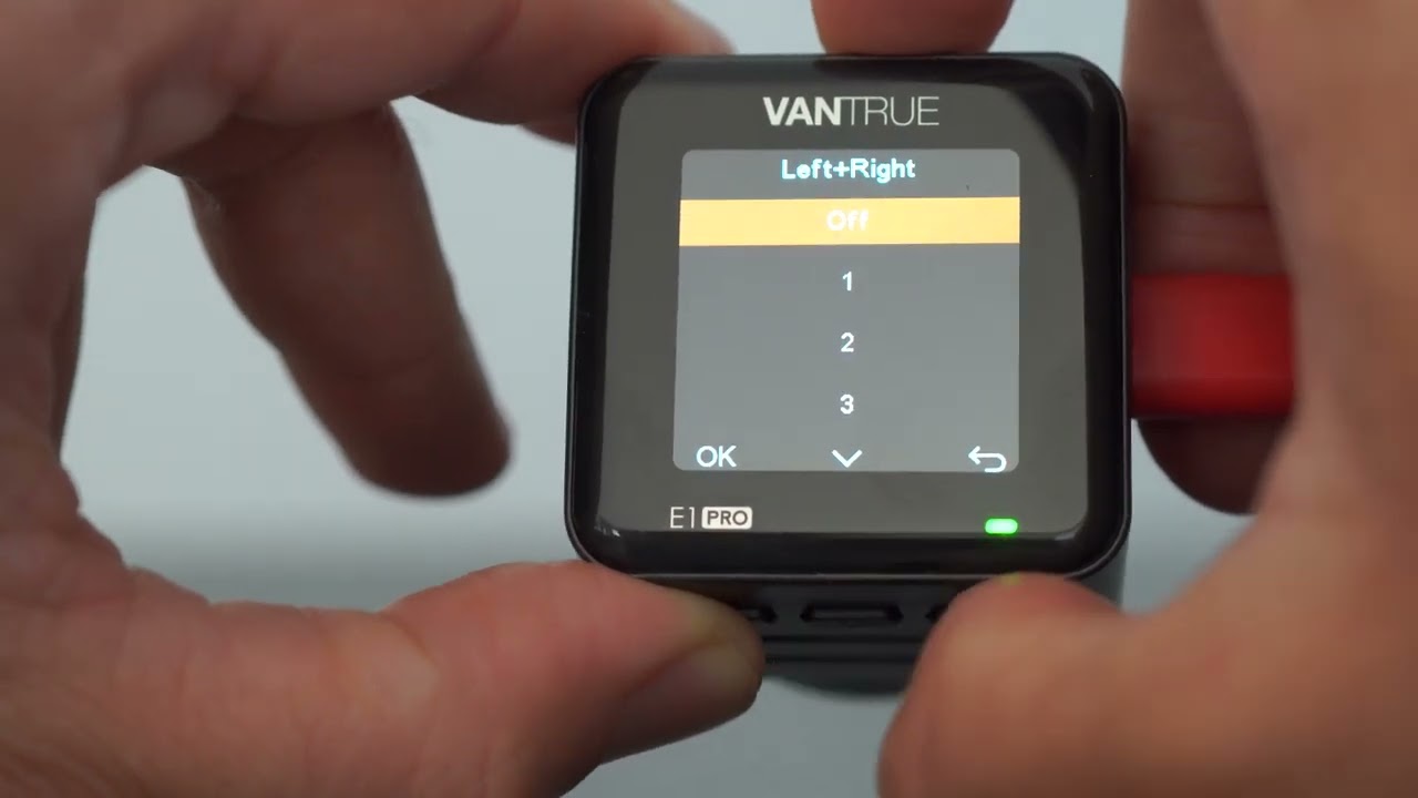 Vantrue E1 Pro Complete Menus