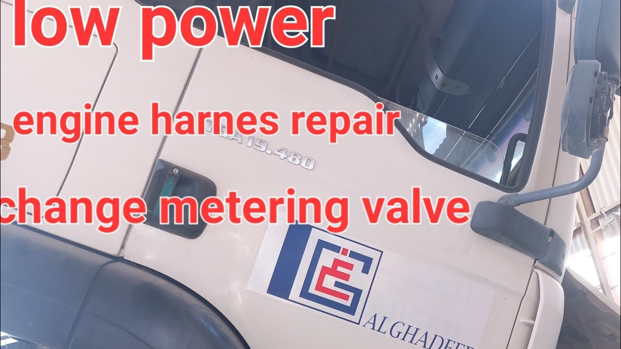 MAN TGA 19480 LOW POWER/HARD START/ENGINE WIRING REPAIR/JJJ ORTEGA MIX TV