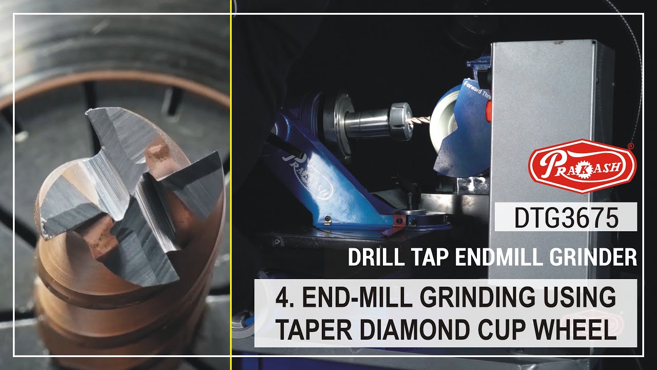 4.(Hindi)How to Sharpen Endmill Cutter on Drill Tap EndMill Grinder | एन्डमिल कटर को धार कैसे लगाए