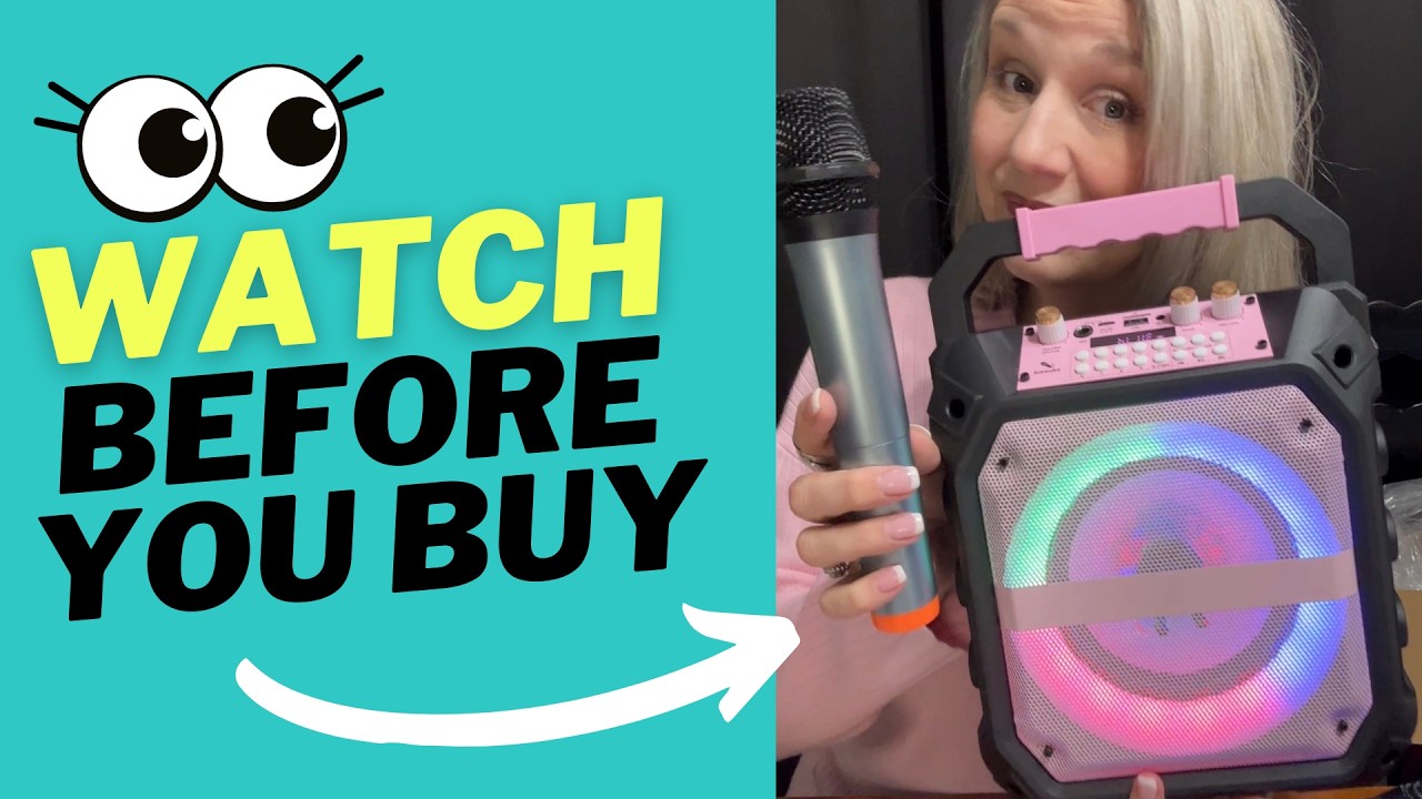 Unboxing Pink Karaoke Machine, Perfect for Parties #amazonfinds #amazonreview #ad #karaoke #singing