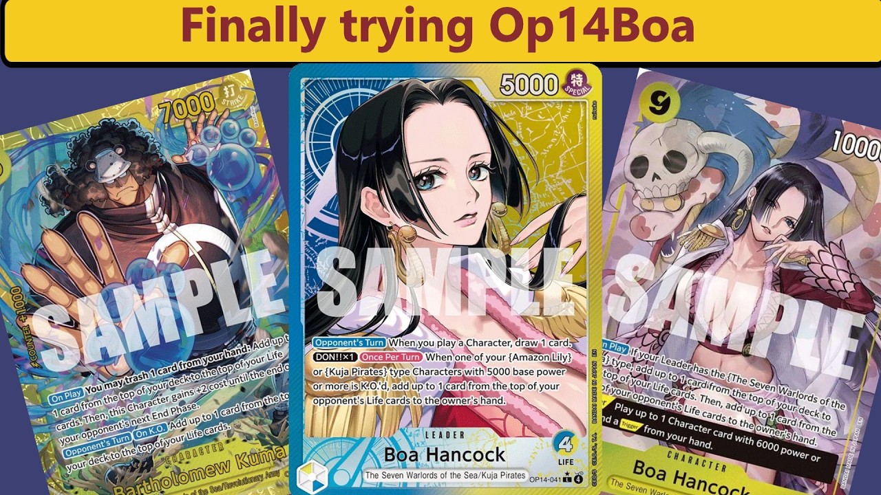 OnePiece TCG: Finally giving OP14 Boa A try