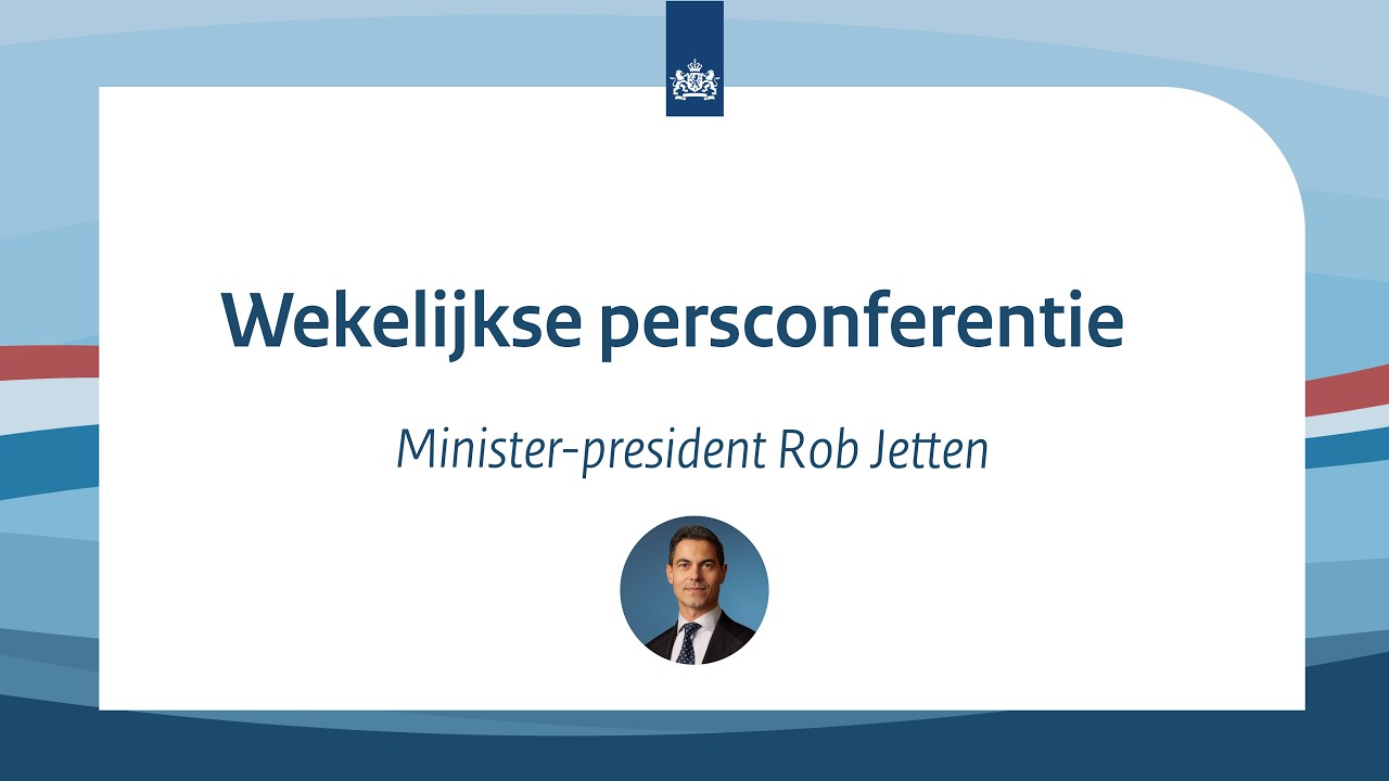 LIVE: Persconferentie minister-president Rob Jetten na de ministerraad van 2 april 2026