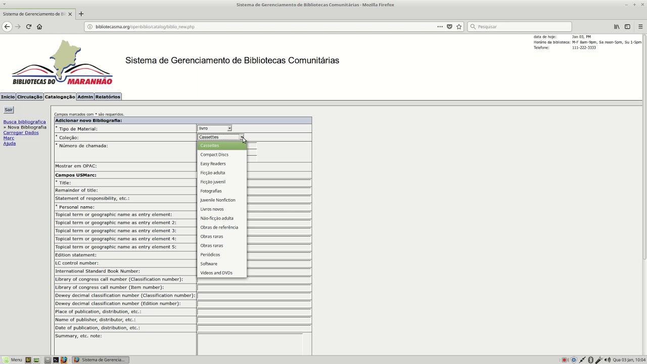 Tutorial OpenBiblio