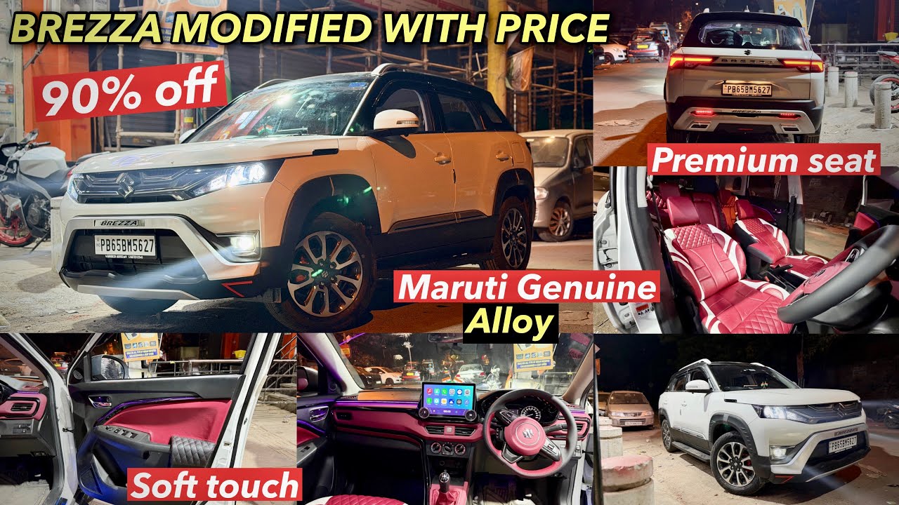 2025 Maruti Suzuki Brezza LXI Modified with Price | Brezza Modification