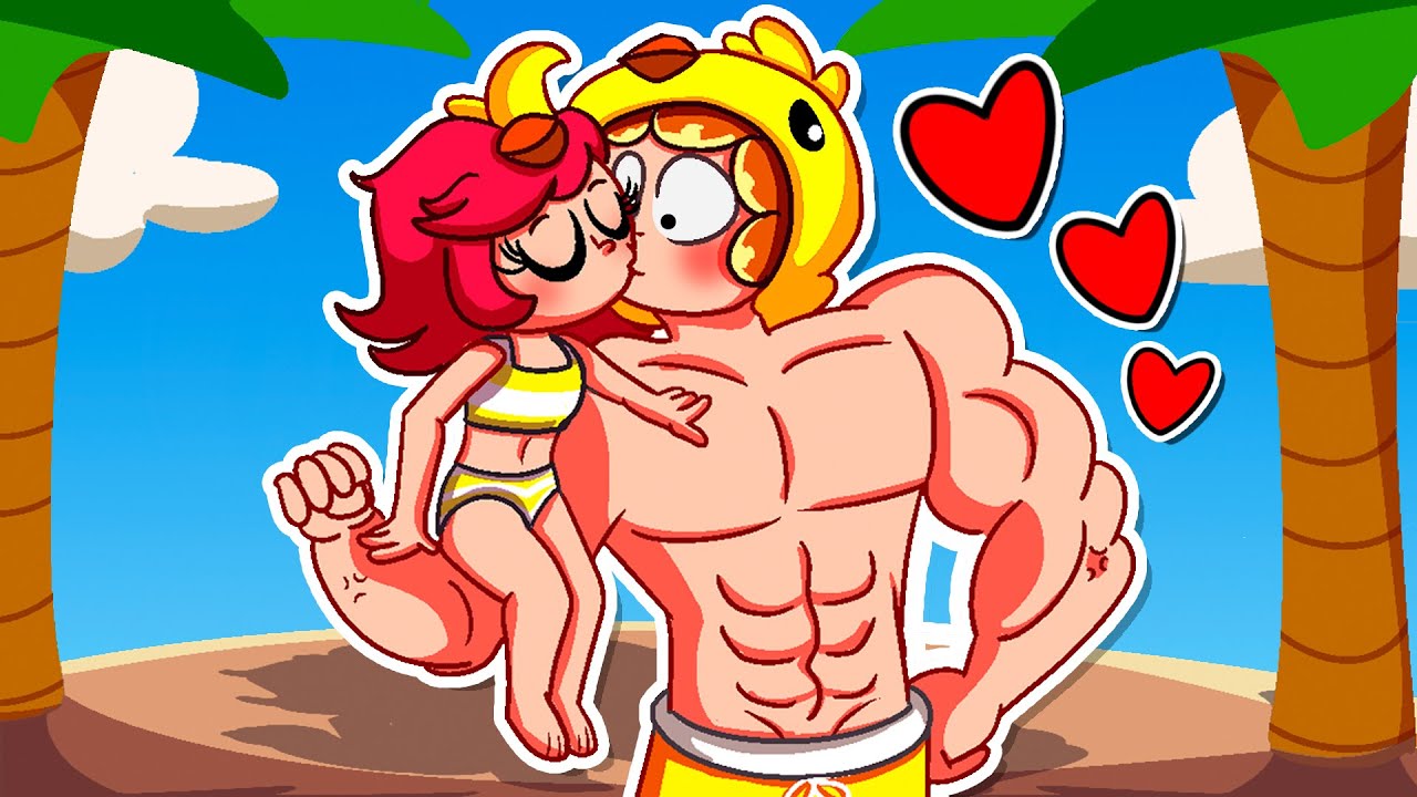 ¡PatOni Y Patita SE BESAN EN LA PLAYA DE MINECRAFT! 💖😳