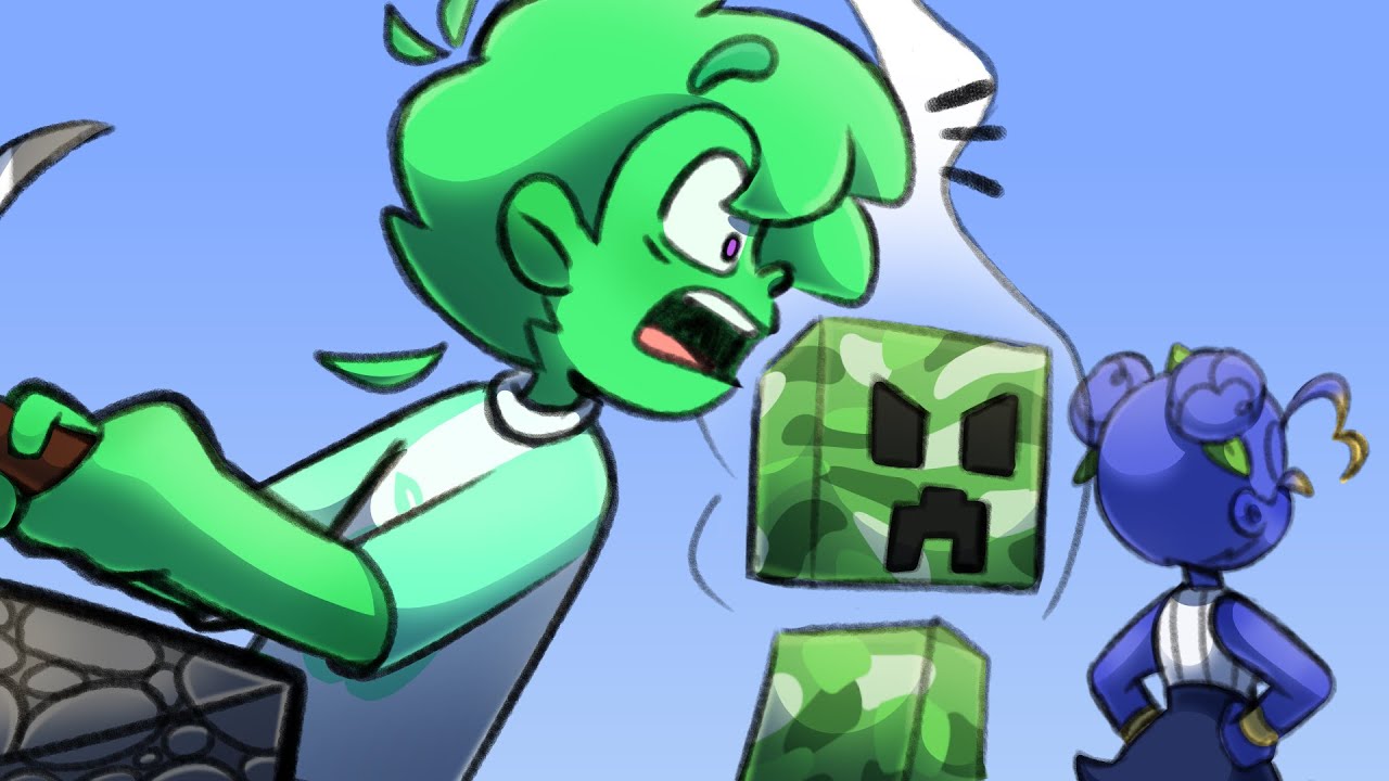 Tentando jogar Minecraft com a Zulmi...