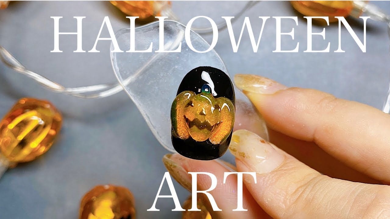【マグネットを使ったハロウィンアート】ねんどジェルでぷっくりさせてみた🎃