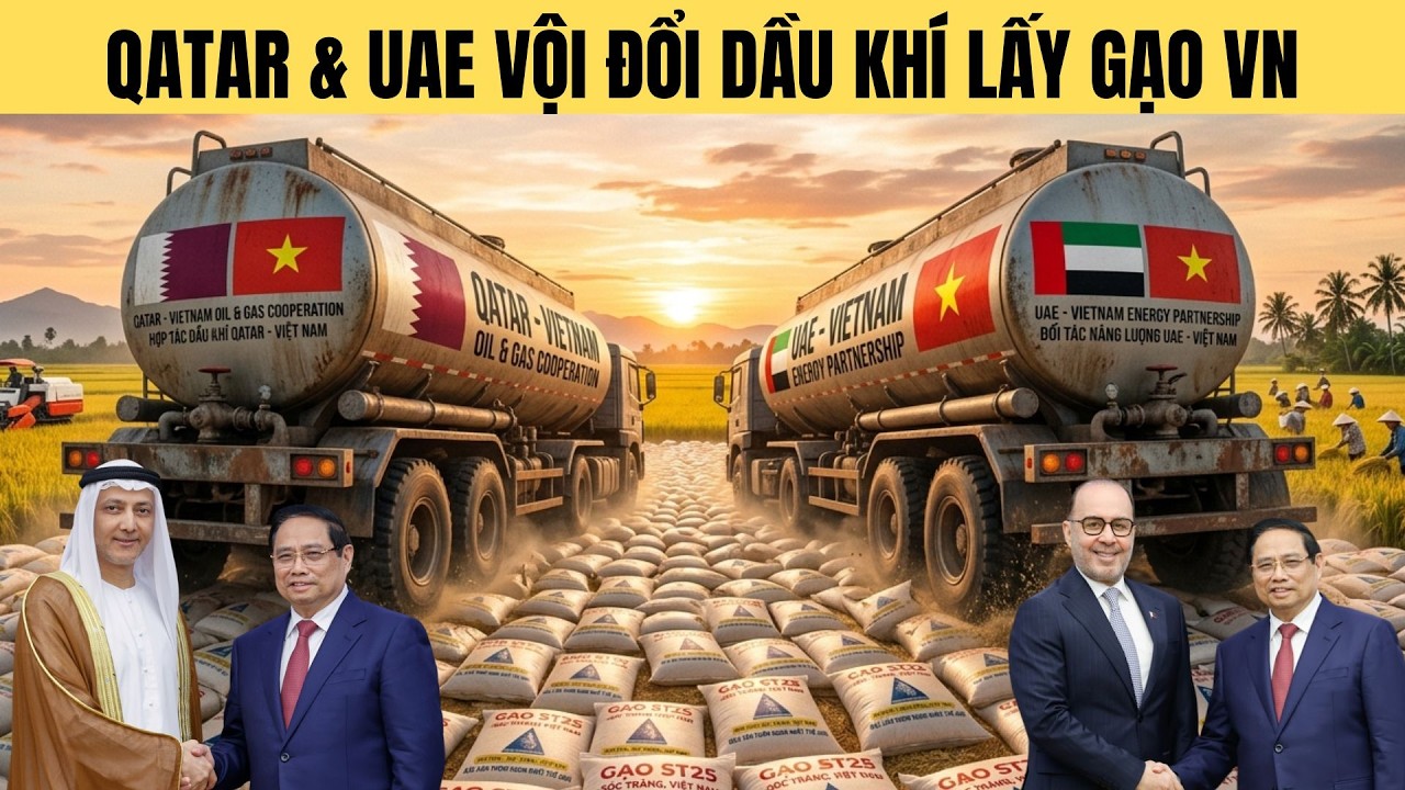 Thực hư Việt Nam đổi gạo lấy dầu khí Qatar và UAE ?