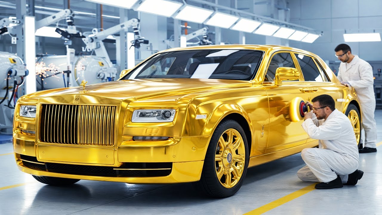 Building the 24k Gold Rolls-Royce Phantom: Electroplating & Hand Polishing Process