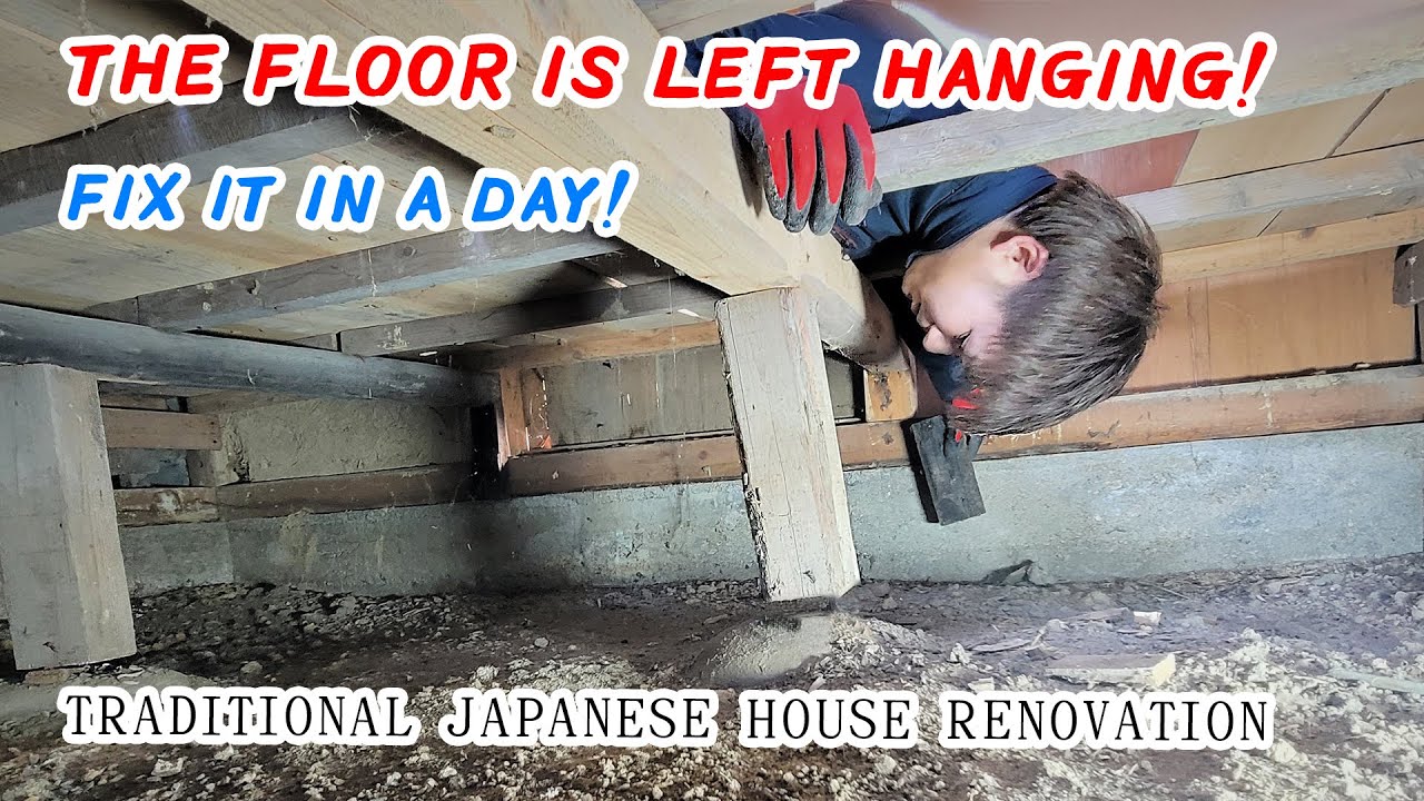 Japanese Carpenter Transforms a Failing Tatami Room into a Stunning Flooring Space in Just One Day!
