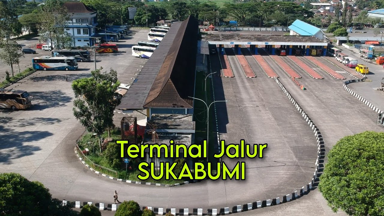 Pemandangan Udara Terminal Jalur Sukabumi, Jawa Barat