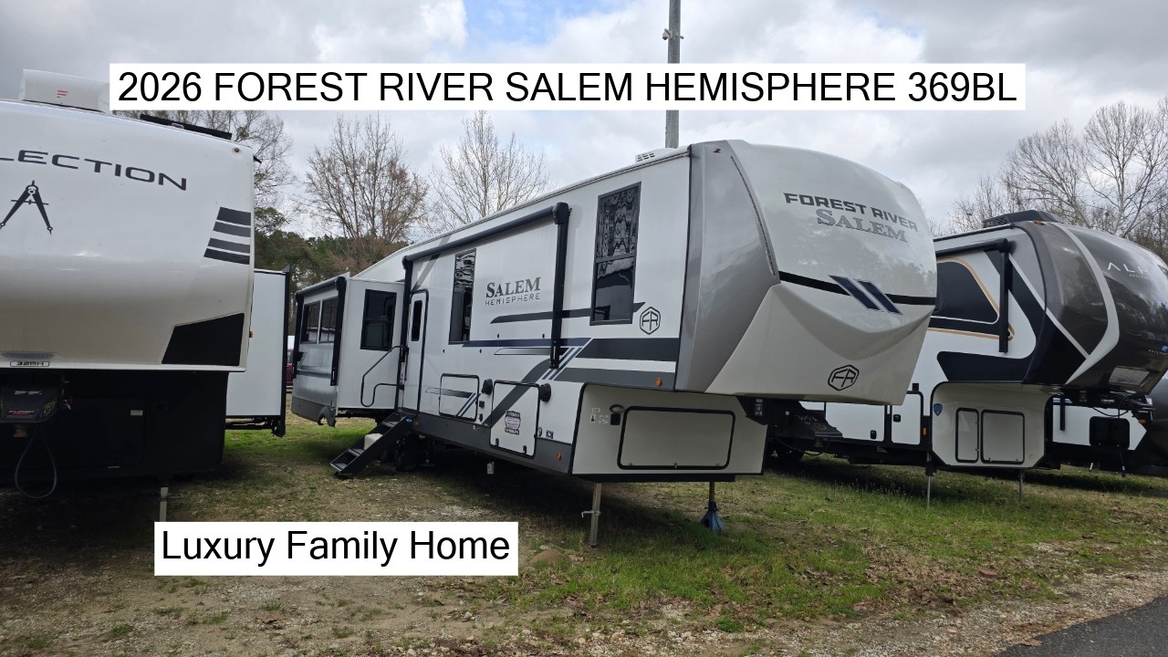 Tallest Loft in its Class! 2026 Forest River Salem Hemisphere 369BL Tour
