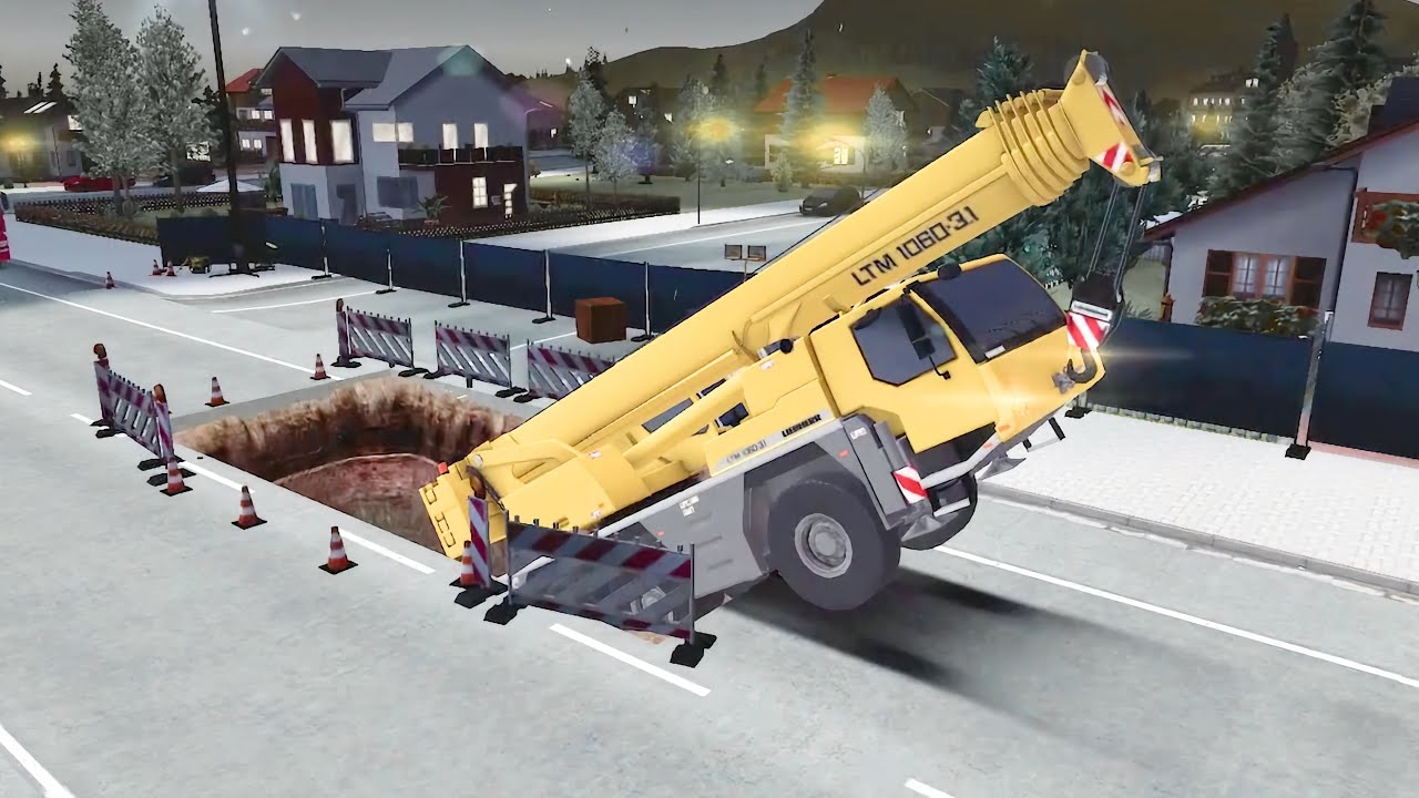 Construction Simulator 3 - #53 A Journey to Fixing Potholes - Gameplay