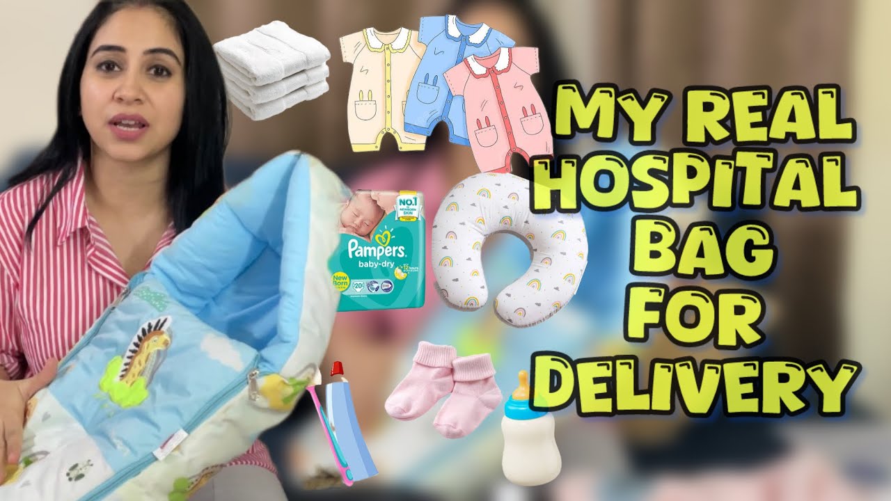 What’s REALLY in My Hospital Delivery Bag | Realistic packing list for MOM & BABY | @Gonika_Arora 